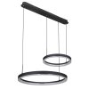 Globo AUGUSTO Hanger LED Goud, Zwart, 2-lichts, Afstandsbediening, Kleurwisselaar