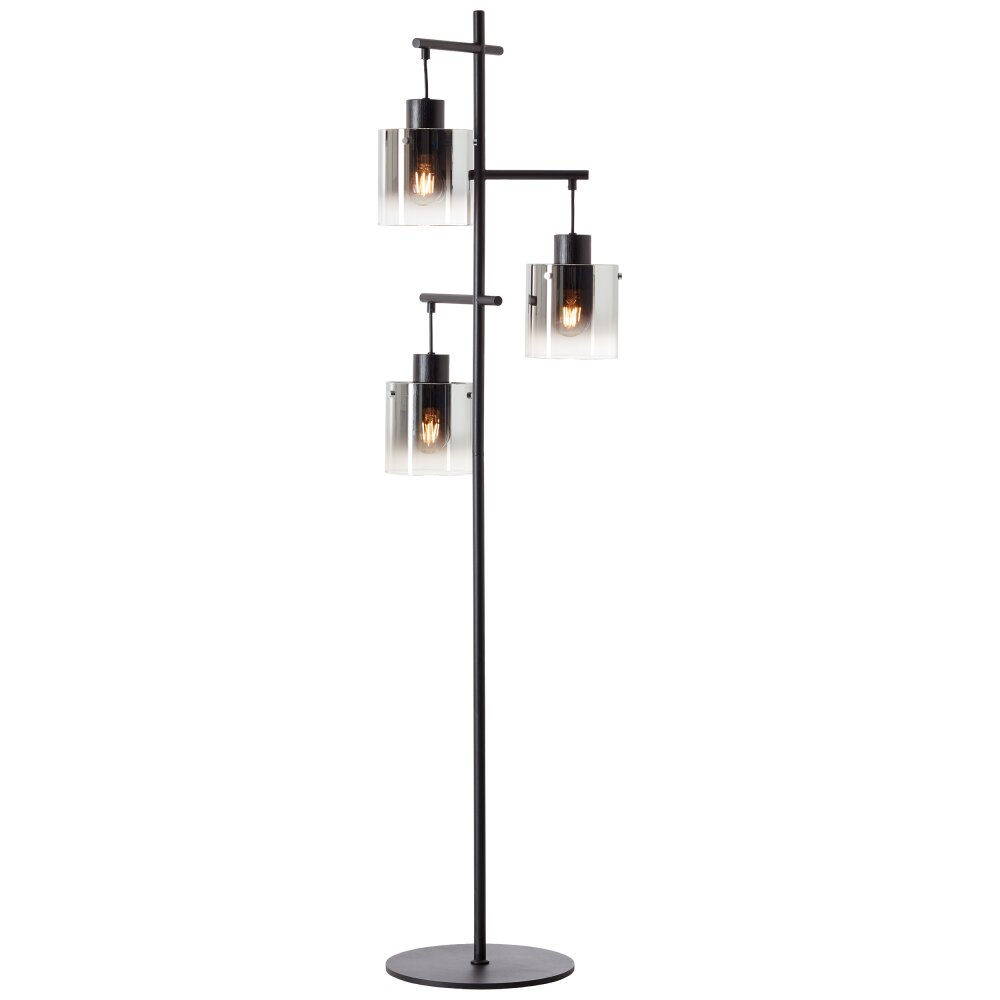Brilliant Simonis Staande lamp Zwart, 3-lichts main product photo