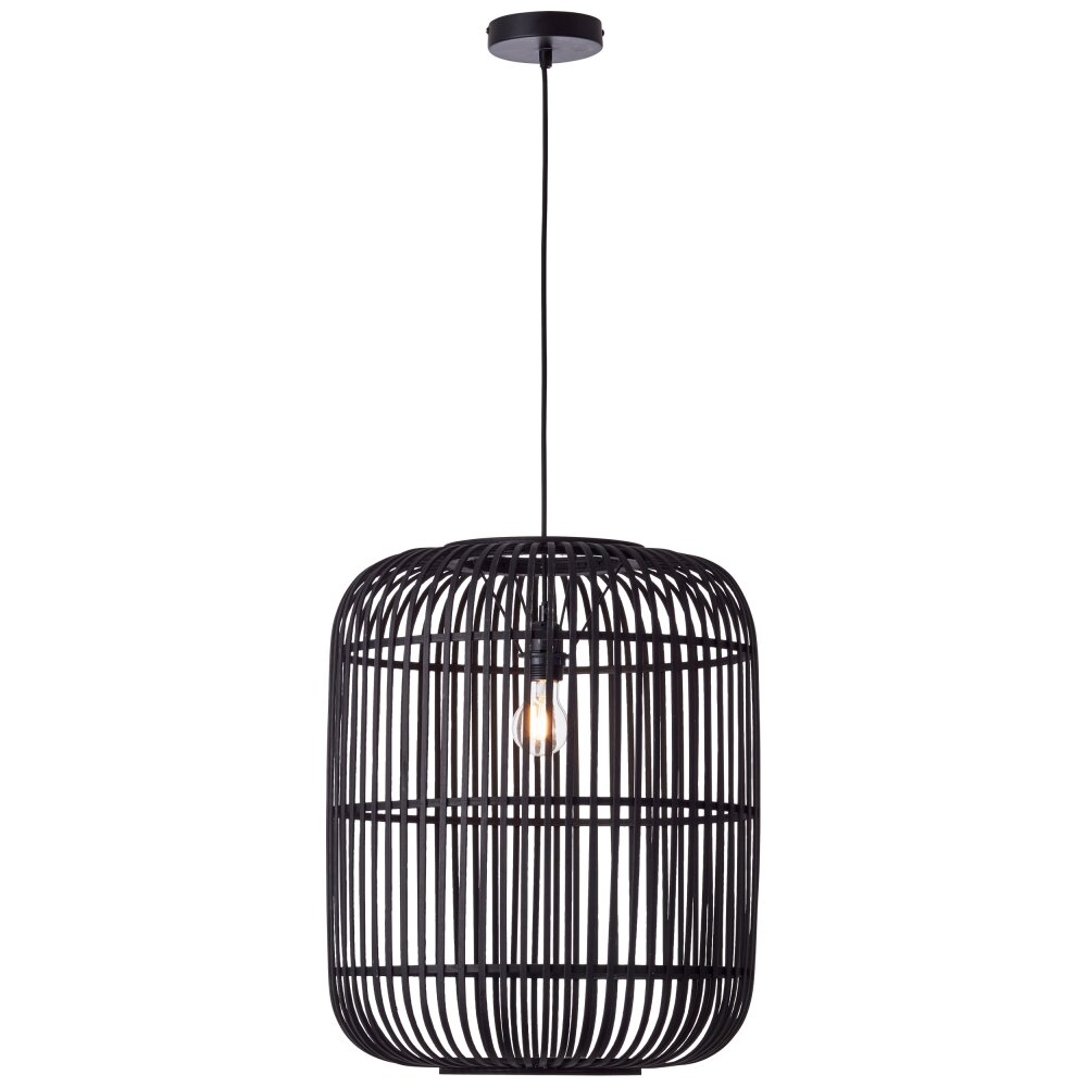 Brilliant Woodrow Hanglamp Zwart, 1-licht main product photo