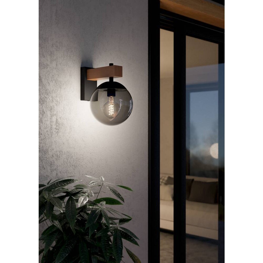 Eglo BUFALATA Buiten muurverlichting houtlook, 1-licht main product photo