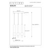 Lucide MARGARY Hanglamp LED Mokka, 3-lichts