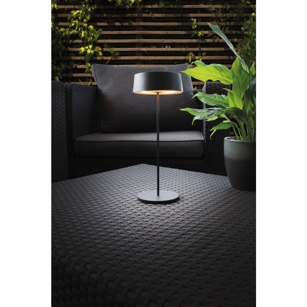 Lutec COCKTAIL Tafellamp LED Zwart, 1-licht main product photo
