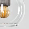 Koyoto Hanger Glas 15 cm roestvrij staal, Zwart, 1-licht