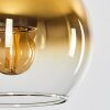 Koyoto Hanger Glas 15 cm roestvrij staal, Zwart, 1-licht