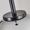 Koyoto Hanger Glas 15 cm roestvrij staal, Zwart, 1-licht