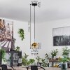 Koyoto Hanger Glas 15 cm Zwart, Zilver, 1-licht