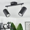 Javel Plafondlamp Zwart, 2-lichts