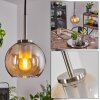 Koyoto Hanger Glas 15 cm Zwart, Zilver, 1-licht