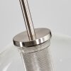Koyoto Hanger Glas 20 cm Zwart, Zilver, 1-licht
