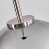 Koyoto Hanger Glas 20 cm Zwart, Zilver, 1-licht