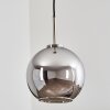Koyoto Hanger Glas 20 cm Zwart, Zilver, 1-licht