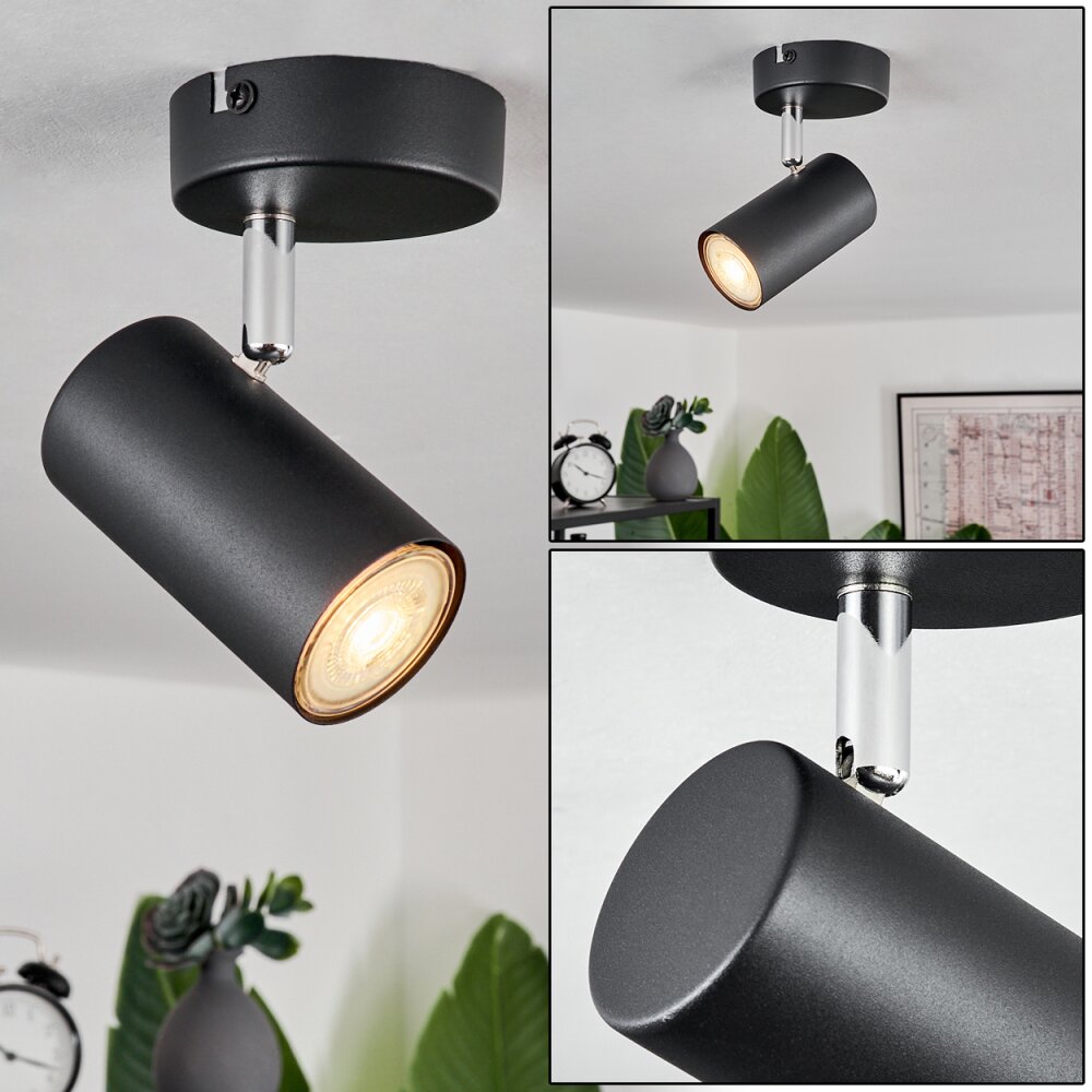 Javel Plafondlamp Zwart, 1-licht main product photo