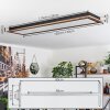 Salmi Plafondpaneel LED houtlook, 1-licht