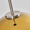 Koyoto Hanger Glas 25 cm Zwart, Zilver, 1-licht