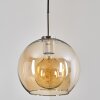 Koyoto Hanger Glas 25 cm Zwart, Zilver, 1-licht