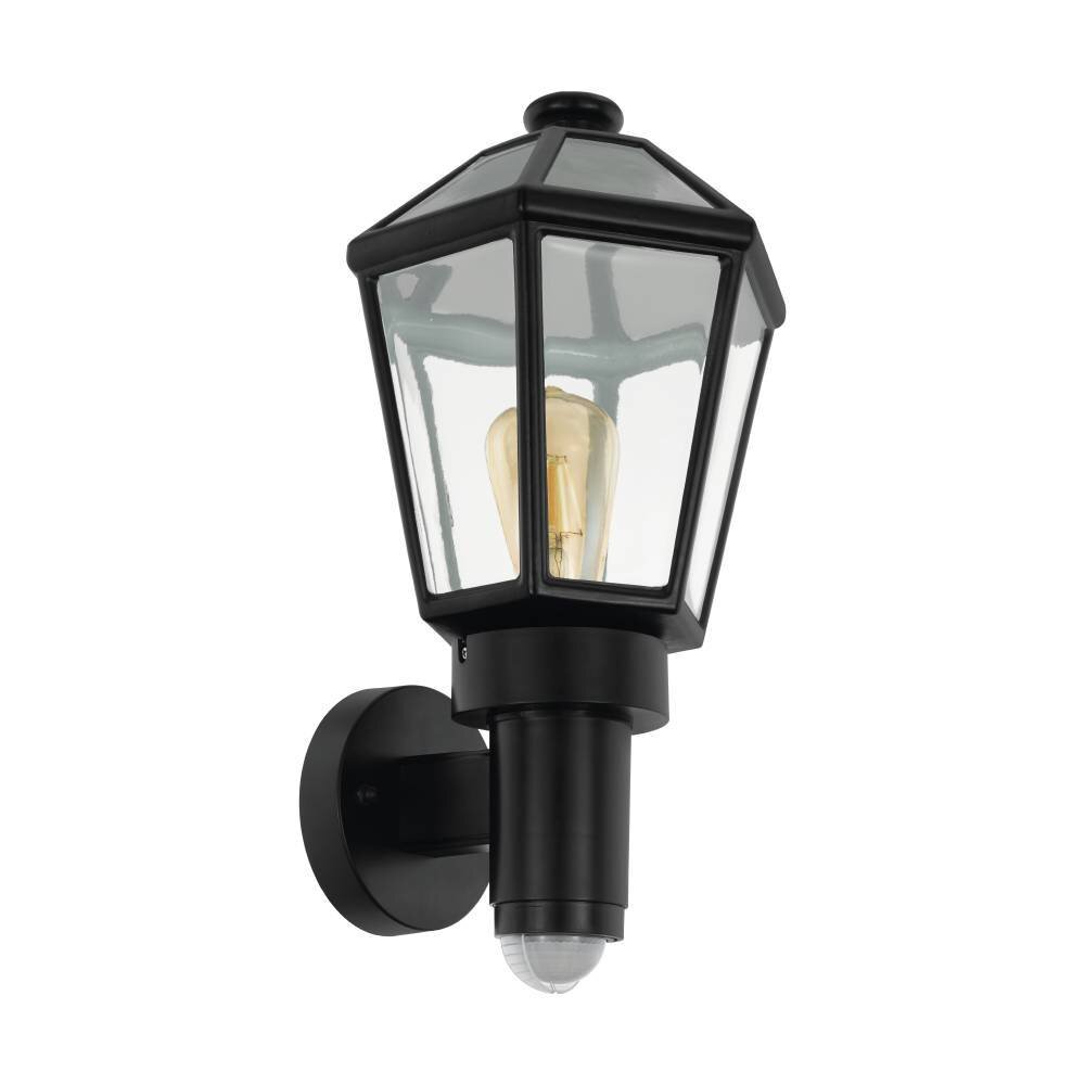 EGLO MONSELICE Buiten muurverlichting Zwart, 1-licht, Bewegingsmelder main product photo
