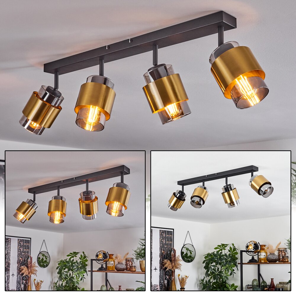 Traak Plafondlamp Zwart, 4-lichts main product photo