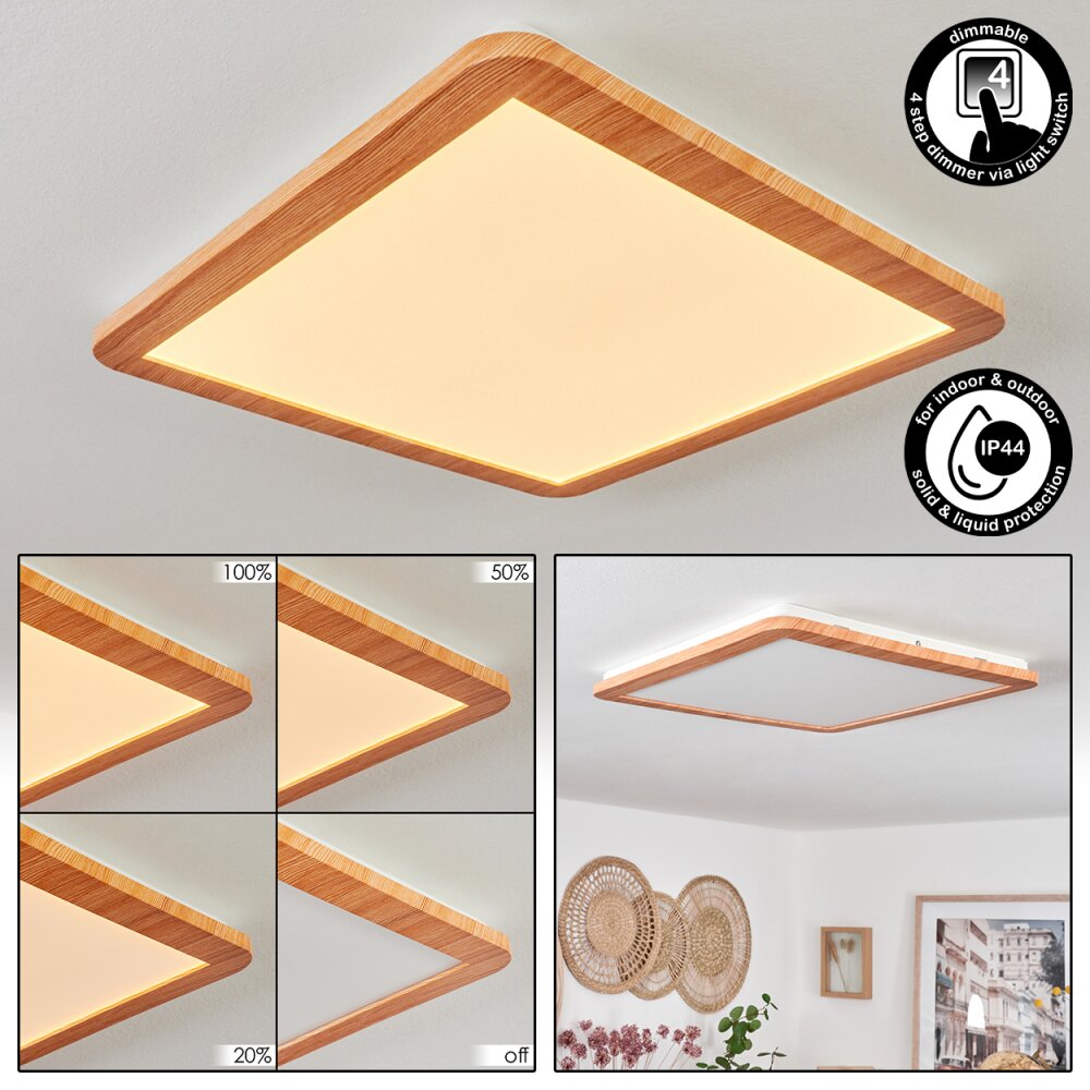 Siguna Plafondpaneel LED houtlook, 1-licht main product photo