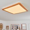 Siguna Plafondpaneel LED houtlook, 1-licht