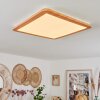 Siguna Plafondpaneel LED houtlook, 1-licht