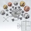 Cabreiro Hanglamp Oud zilver, 7-lichts