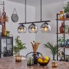 Koyoto Hanglamp Glas 15 cm Chroom, Duidelijk, Rookkleurig, 3-lichts Koyoto Hanglamp Glas 15 cm Chroom, Duidelijk, Rookkleurig, 3-lichts