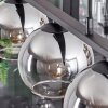 Koyoto Hanglamp Glas 15 cm Chroom, Duidelijk, Rookkleurig, 3-lichts Koyoto Hanglamp Glas 15 cm Chroom, Duidelijk, Rookkleurig, 3-lichts