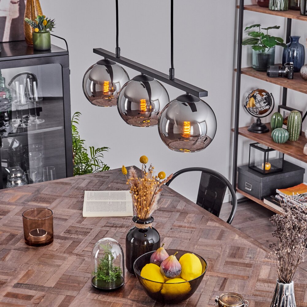 Koyoto Hanglamp Glas 15 cm Chroom, 3-lichts main product photo
