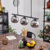 Koyoto Hanglamp Glas 15 cm Chroom, 3-lichts