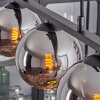 Koyoto Hanglamp Glas 15 cm Chroom, 3-lichts