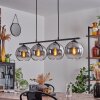Koyoto Hanglamp Glas 20 cm Rookkleurig, 4-lichts