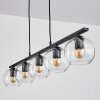 Koyoto Hanglamp Glas 15 cm Duidelijk, 5-lichts