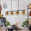 Koyoto Hanglamp Glas 15 cm Amber, 4-lichts