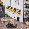 Koyoto Hanglamp Glas 15 cm Amber, 4-lichts