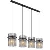 Globo GORLEY Hanger Zwart, 4-lichts