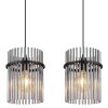 Globo GORLEY Hanger Zwart, 4-lichts