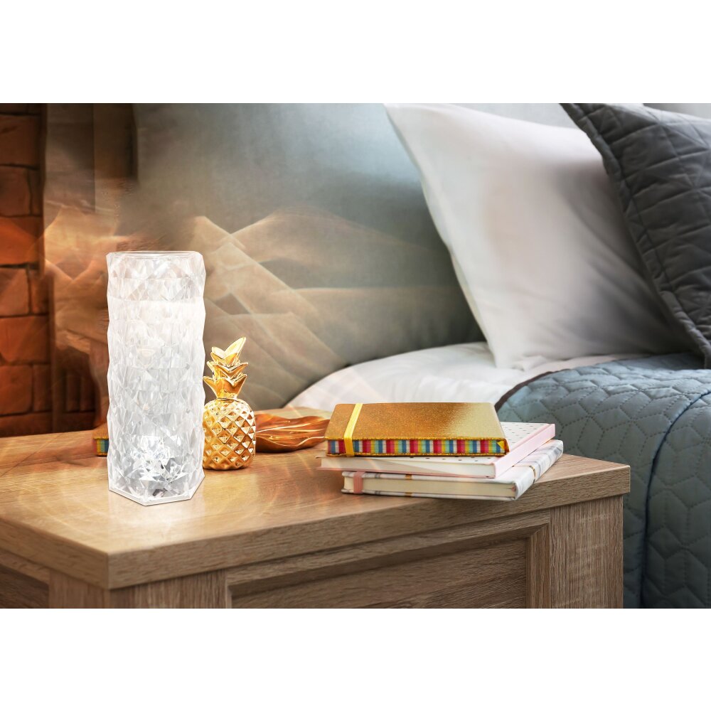 Globo GIXI Tafellamp LED Zilver, Transparant, Helder, 1-licht main product photo