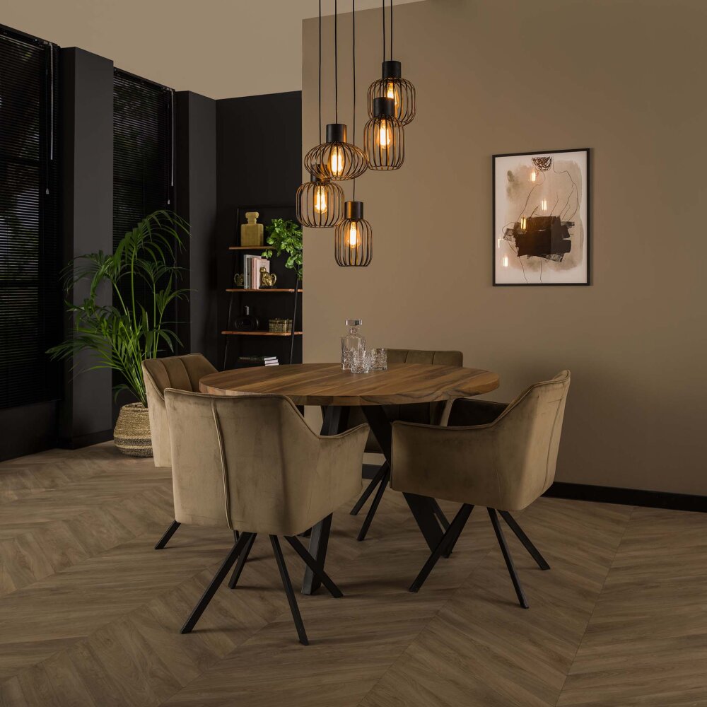 Lalora Hanglamp Antraciet, 5-lichts main product photo