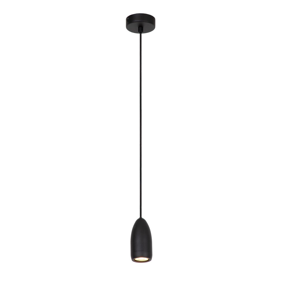 Lucide EVORA Hanglamp Zwart, 1-licht main product photo