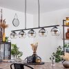 Koyoto Hanglamp Glas 15 cm Rookkleurig, 5-lichts