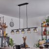 Koyoto Hanglamp Glas 15 cm Rookkleurig, 5-lichts