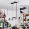 Koyoto Hanglamp Glas 15 cm Rookkleurig, 4-lichts