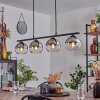 Koyoto Hanglamp Glas 15 cm Rookkleurig, 4-lichts