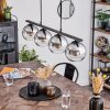 Koyoto Hanglamp Glas 15 cm Rookkleurig, 4-lichts