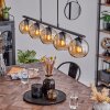 Koyoto Hanglamp Glas 15 cm Amber, 5-lichts