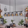 Koyoto Hanglamp Glas 20 cm Rookkleurig, 5-lichts