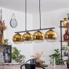 Koyoto Hanglamp Glas 20 cm Goud, 4-lichts