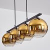 Koyoto Hanglamp Glas 20 cm Goud, 4-lichts