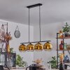 Koyoto Hanglamp Glas 20 cm Goud, 4-lichts