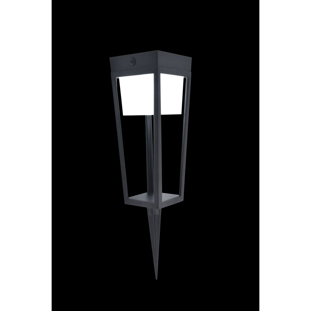 Lutec Dias Solarlamp LED Zwart, 1-licht, Bewegingsmelder, Kleurwisselaar